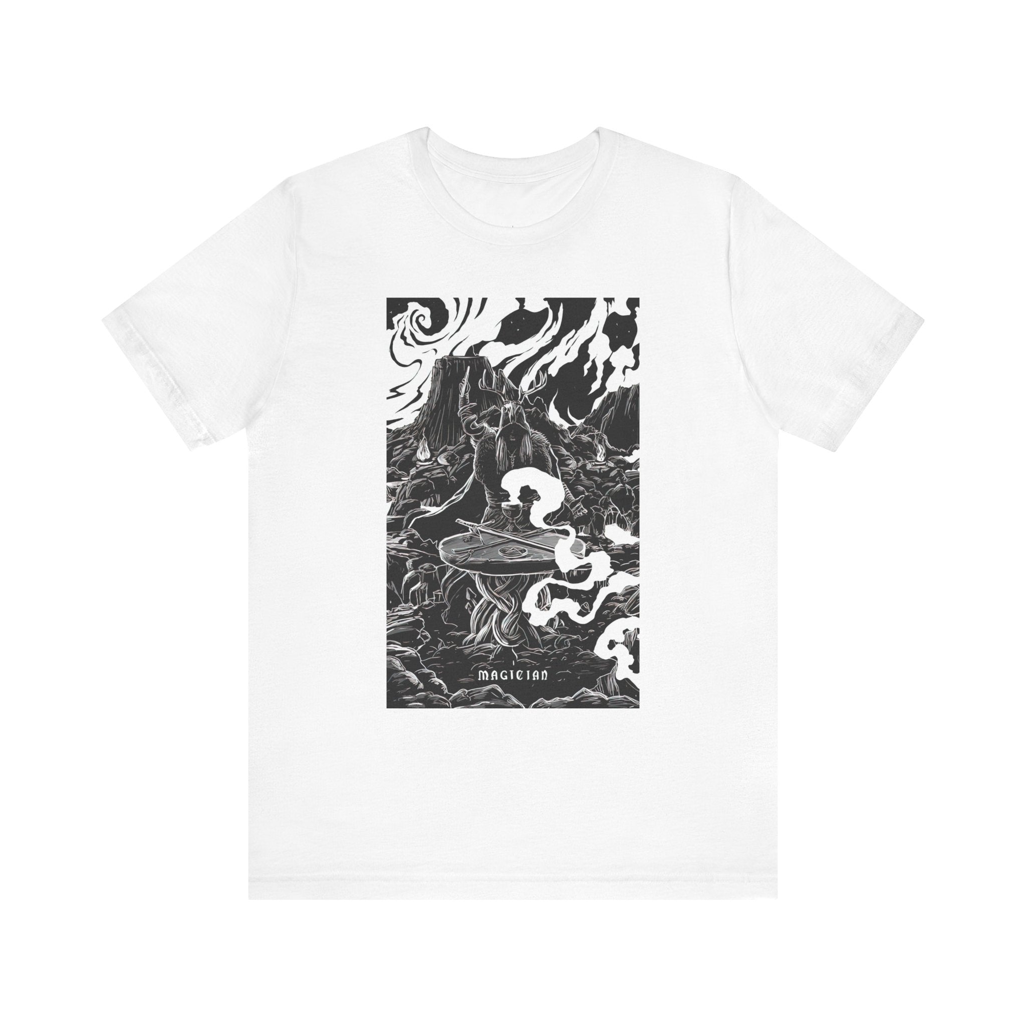 'The Magician Tarot Card' Illustration Unisex Jersey T-Shirt