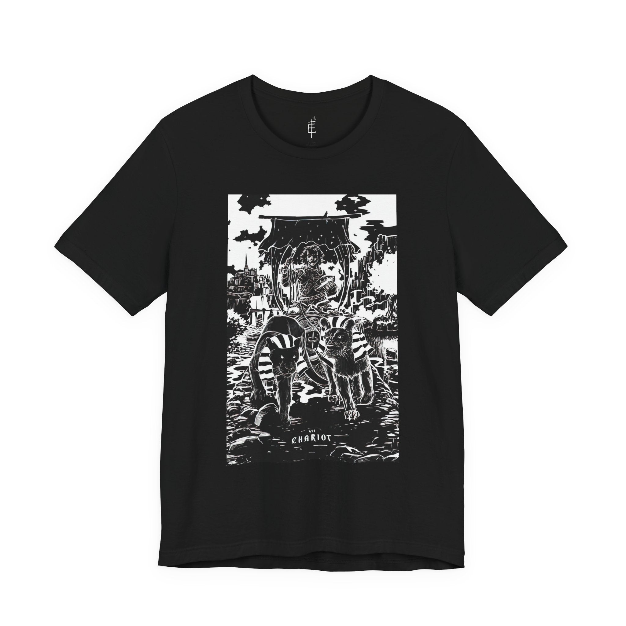 'The Chariot Tarot Card' Illustration Unisex Jersey T-Shirt