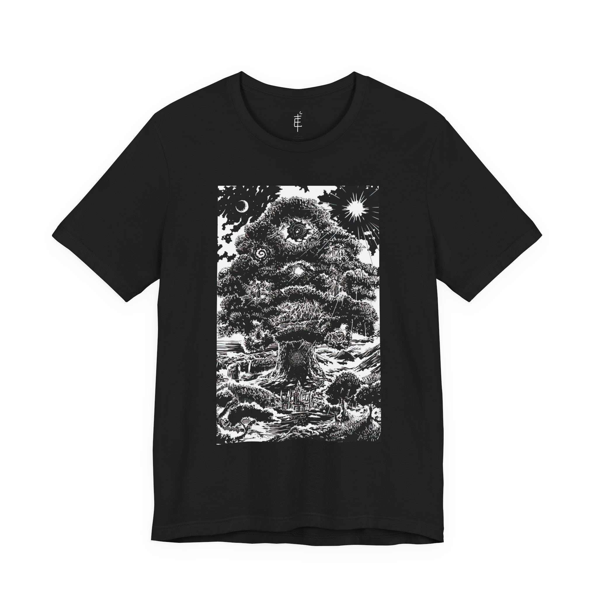 'Tree of Life Tarot Card' Illustration Unisex Jersey T-Shirt