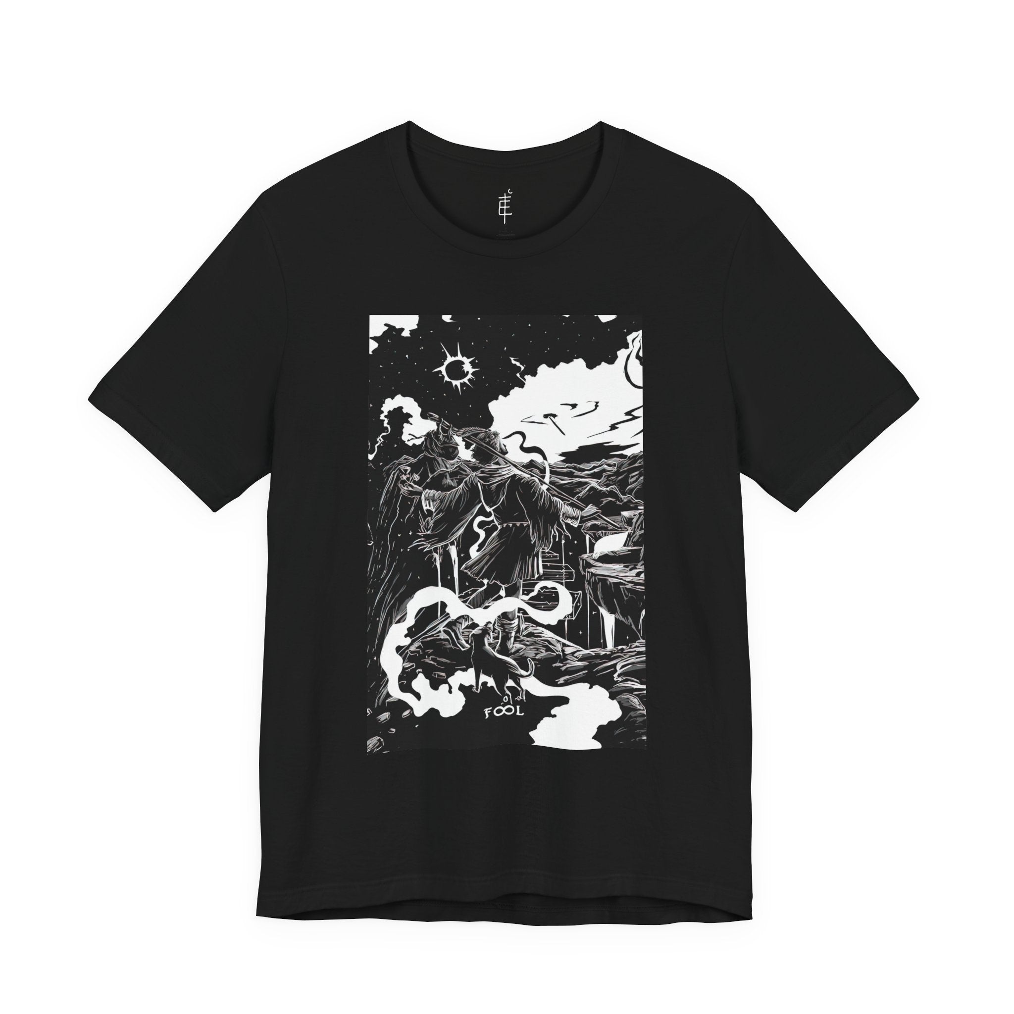 'The Fool Tarot Card' Illustration Unisex Jersey T-Shirt