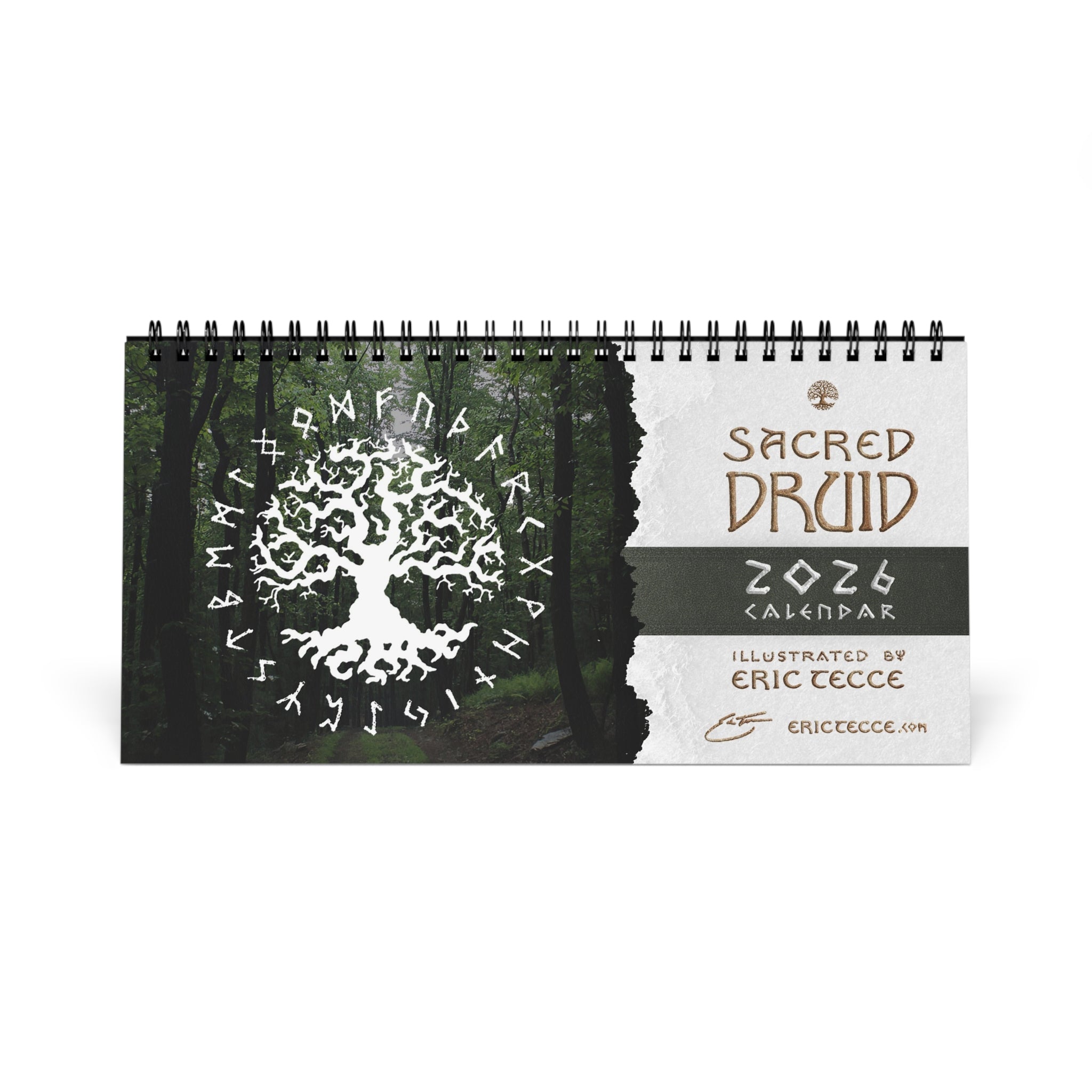 'Sacred Druid' 2026 Desktop Calendar