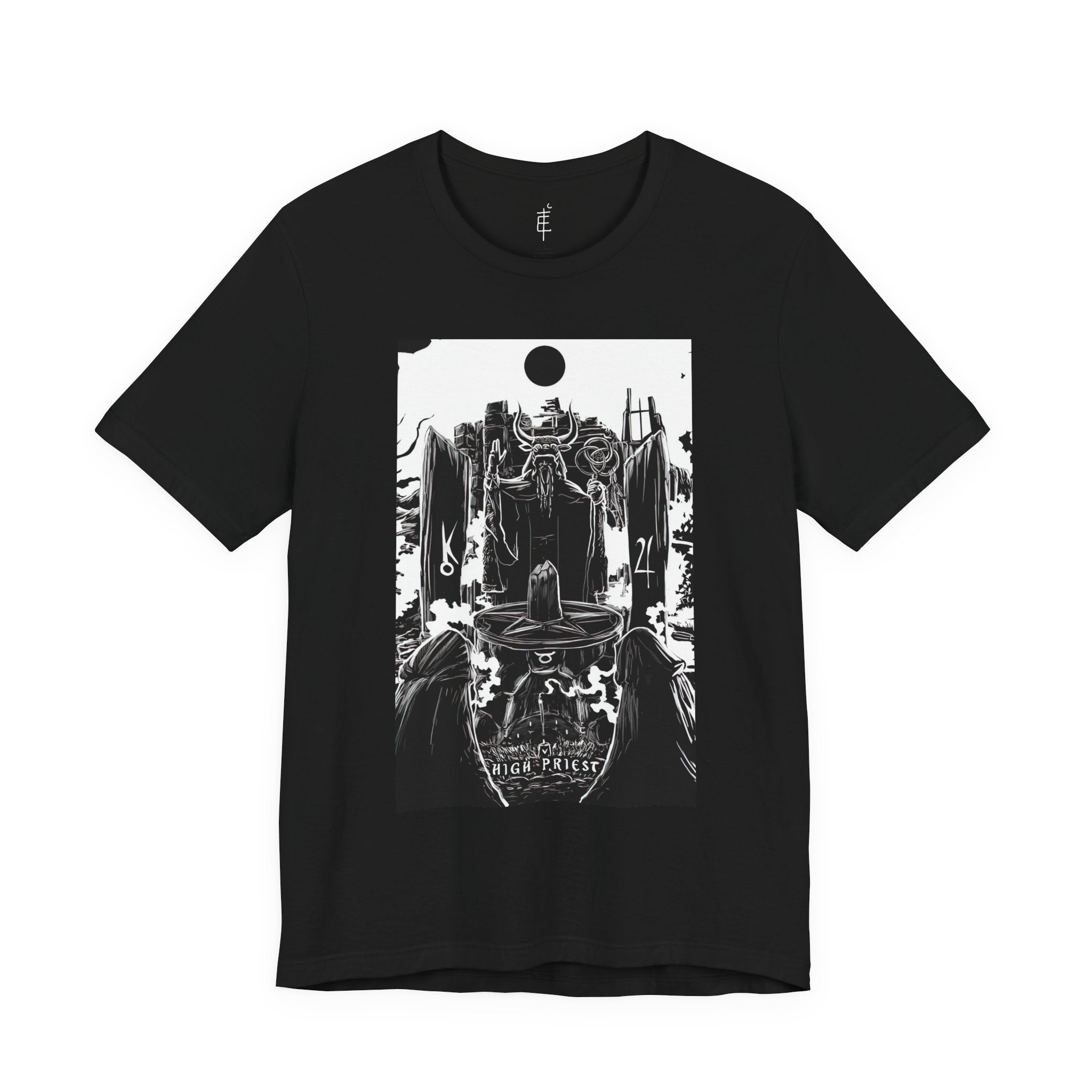 'The High Priest Tarot Card' Illustration Unisex Jersey T-Shirt