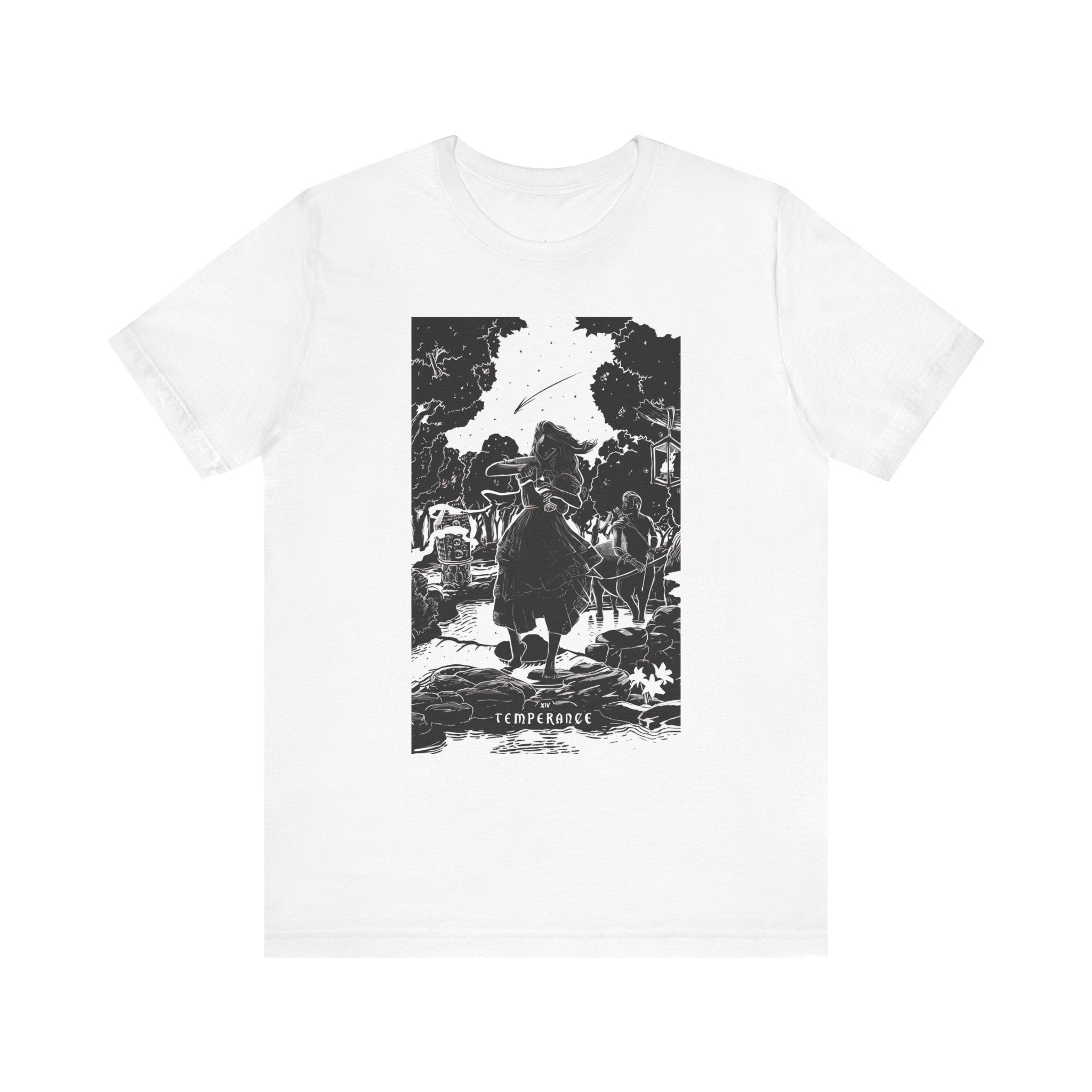 'Temperance Tarot Card' Illustration Unisex Jersey T-Shirt