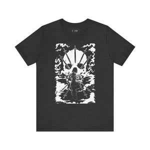 'NINE OF PENTACLES' SHADOW LIGHT TAROT CARD ART ON UNISEX JERSEY TEE