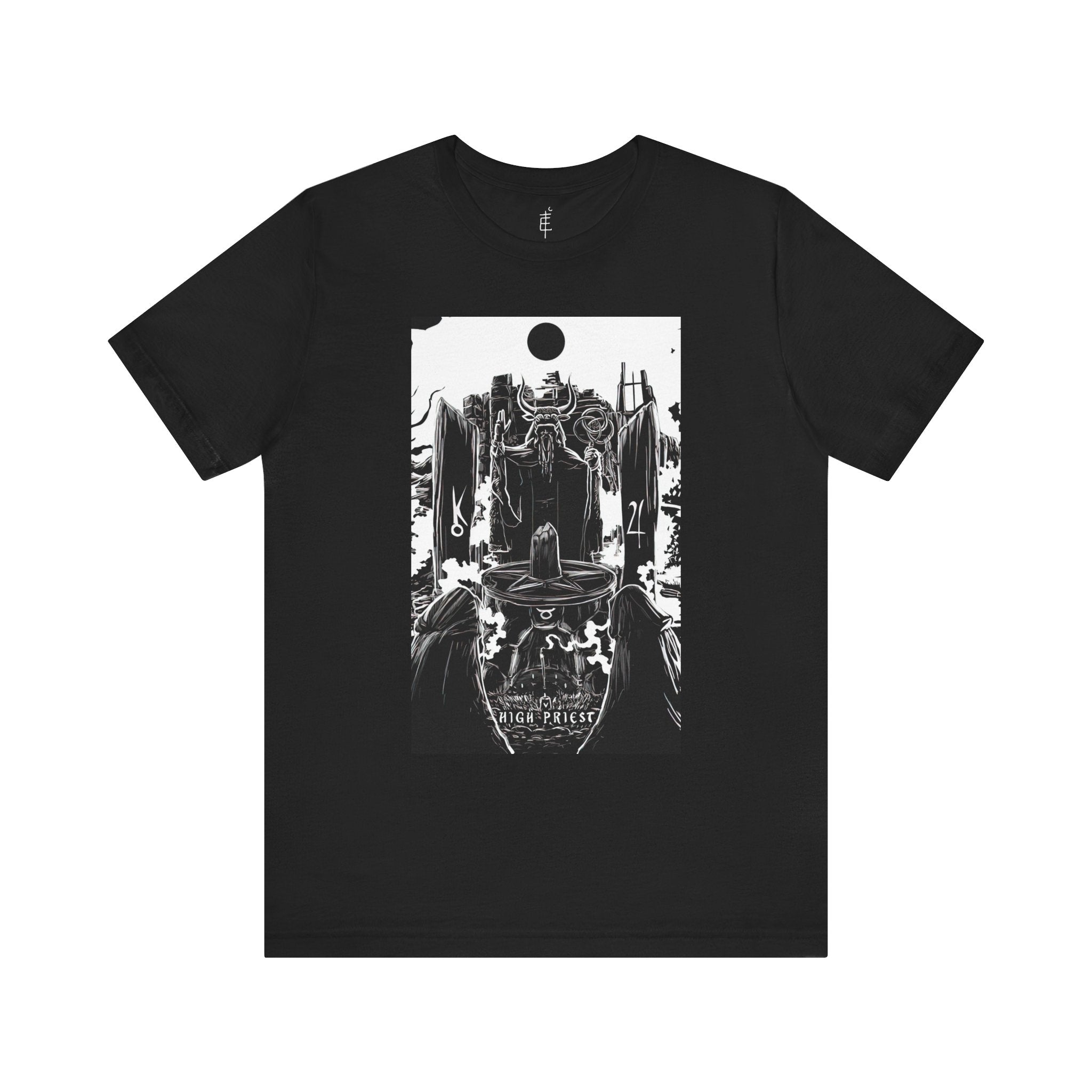 'The High Priest Tarot Card' Illustration Unisex Jersey T-Shirt