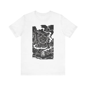 'The Devil Tarot Card' Illustration Unisex Jersey T-Shirt