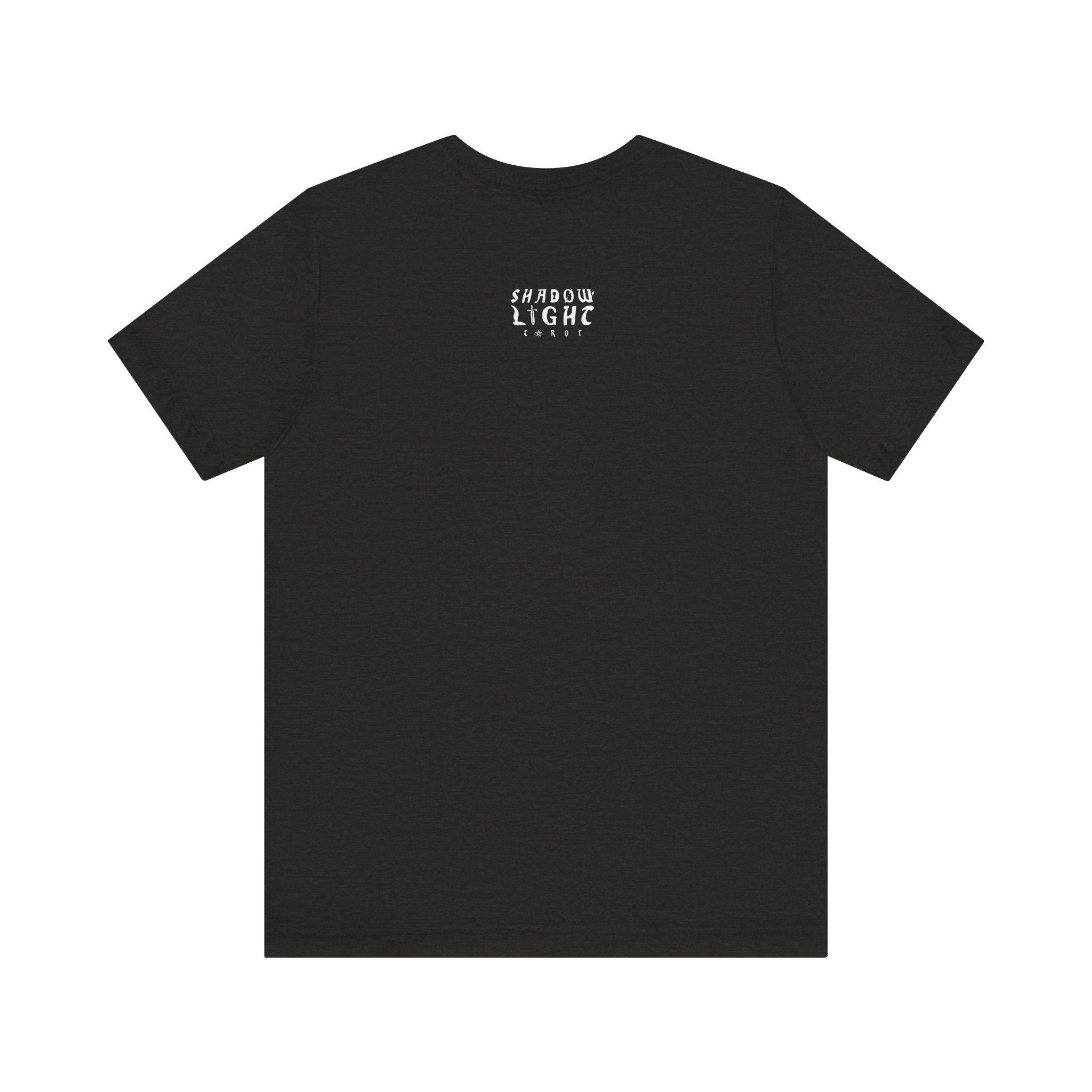 'Knight of Pentacles' Shadow Light Tarot Card Art on Unisex Jersey Tee