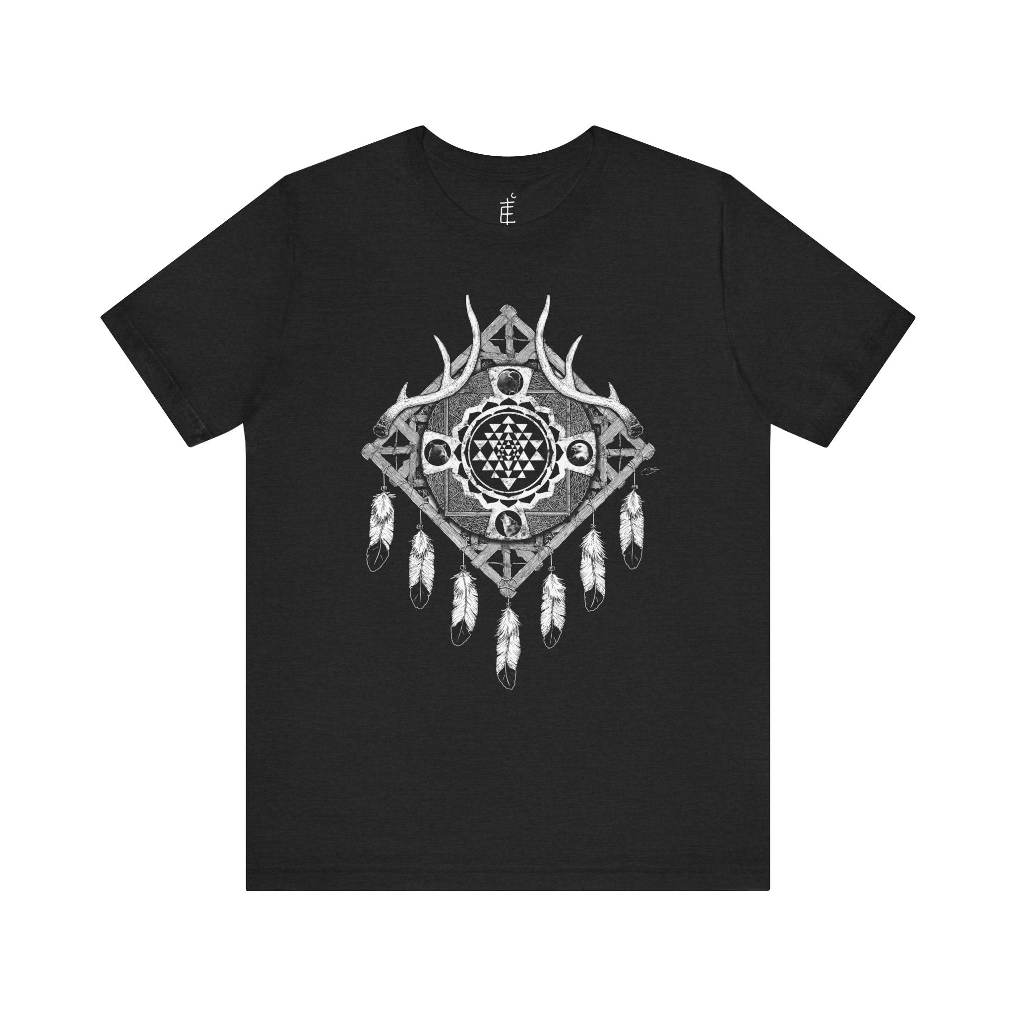'Sri Yantra Dream Catcher' Unisex Jersey Tee
