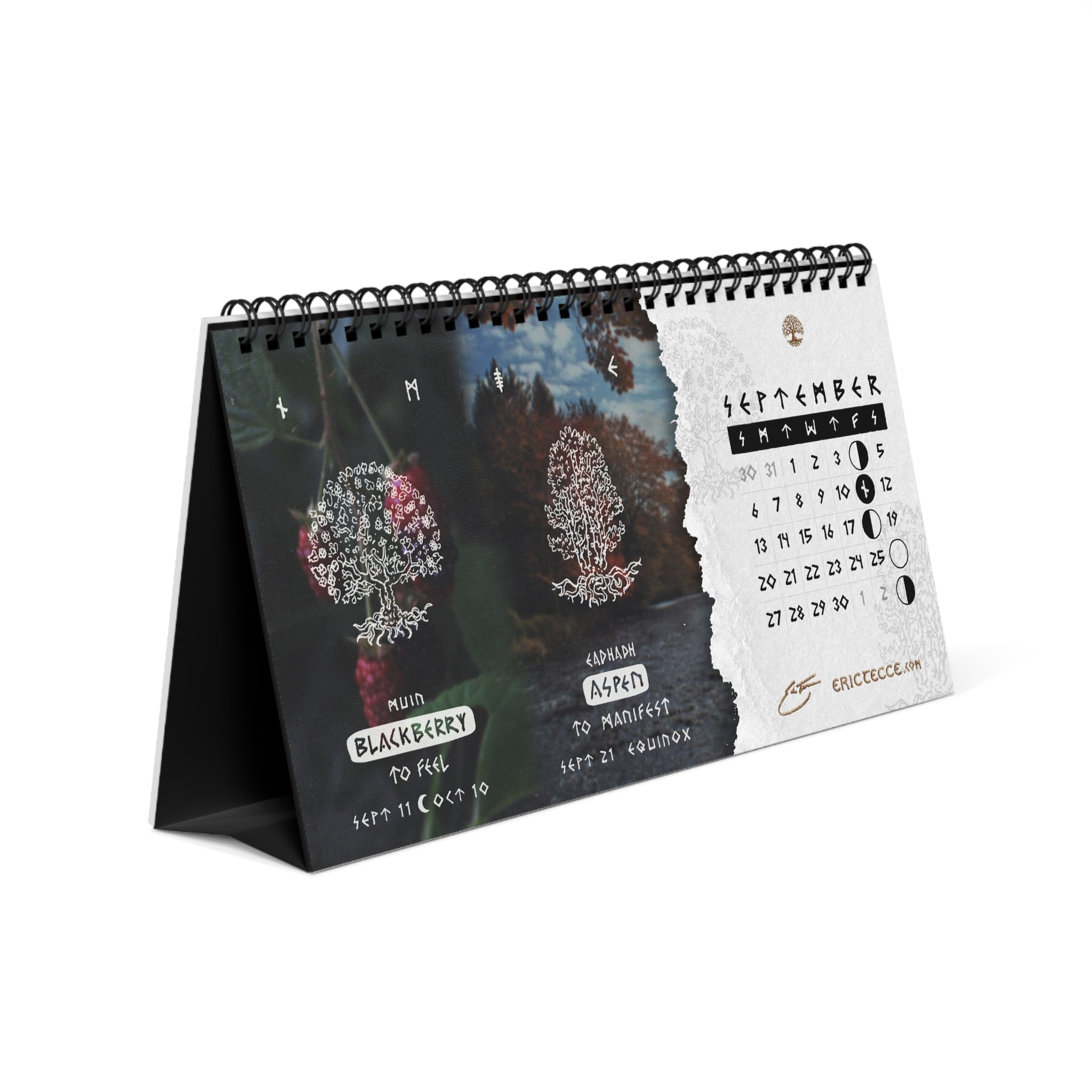 'Sacred Druid' 2026 Desktop Calendar