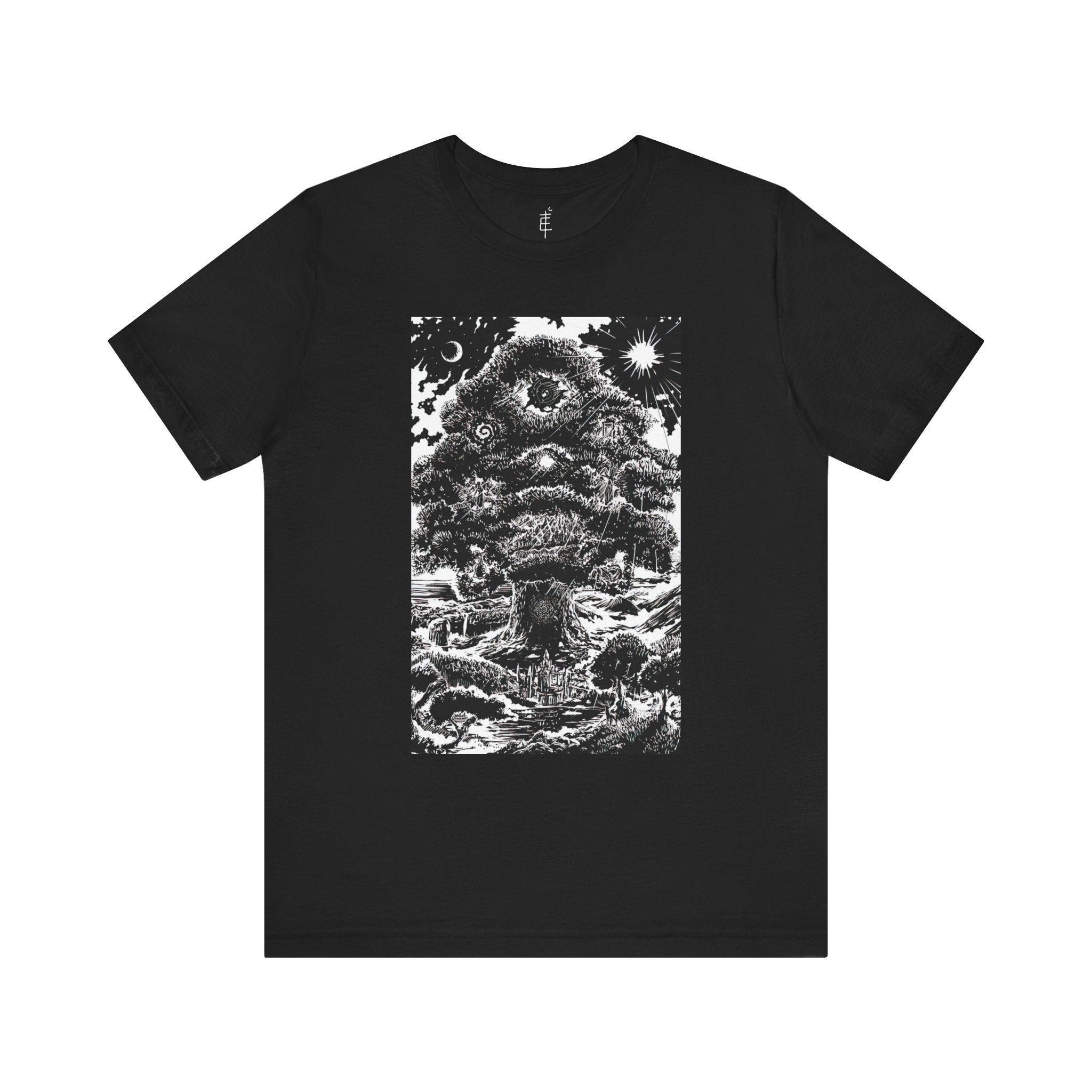'Tree of Life Tarot Card' Illustration Unisex Jersey T-Shirt