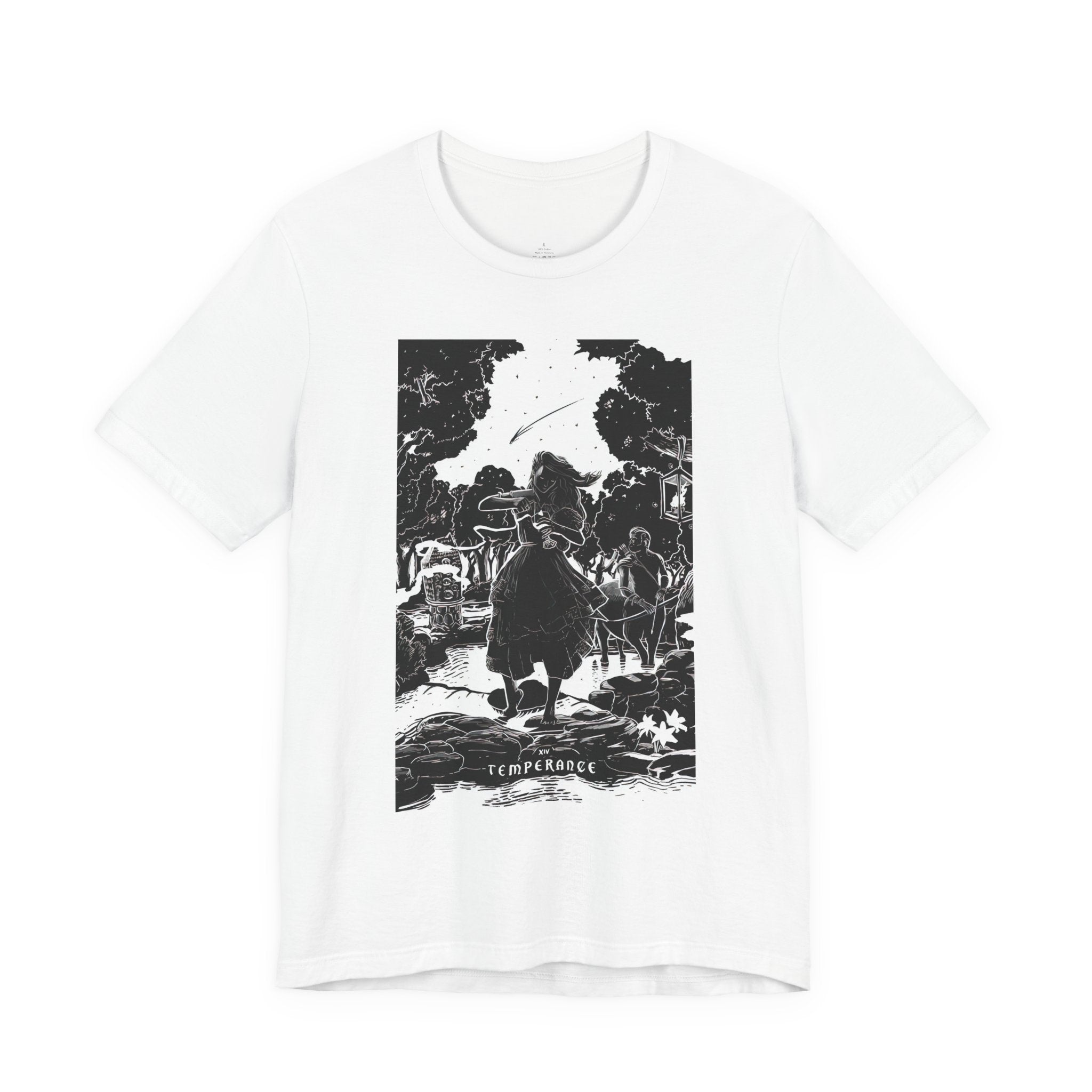 'Temperance Tarot Card' Illustration Unisex Jersey T-Shirt