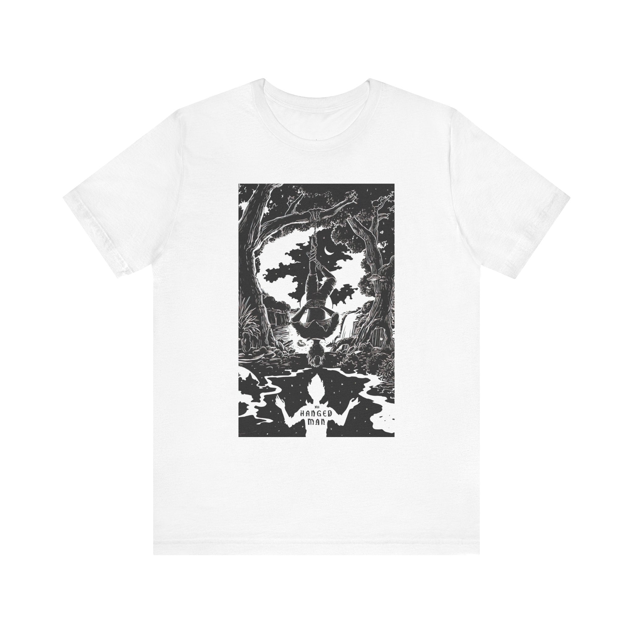 'The Hanged Man Tarot Card' Illustration Unisex Jersey T-Shirt