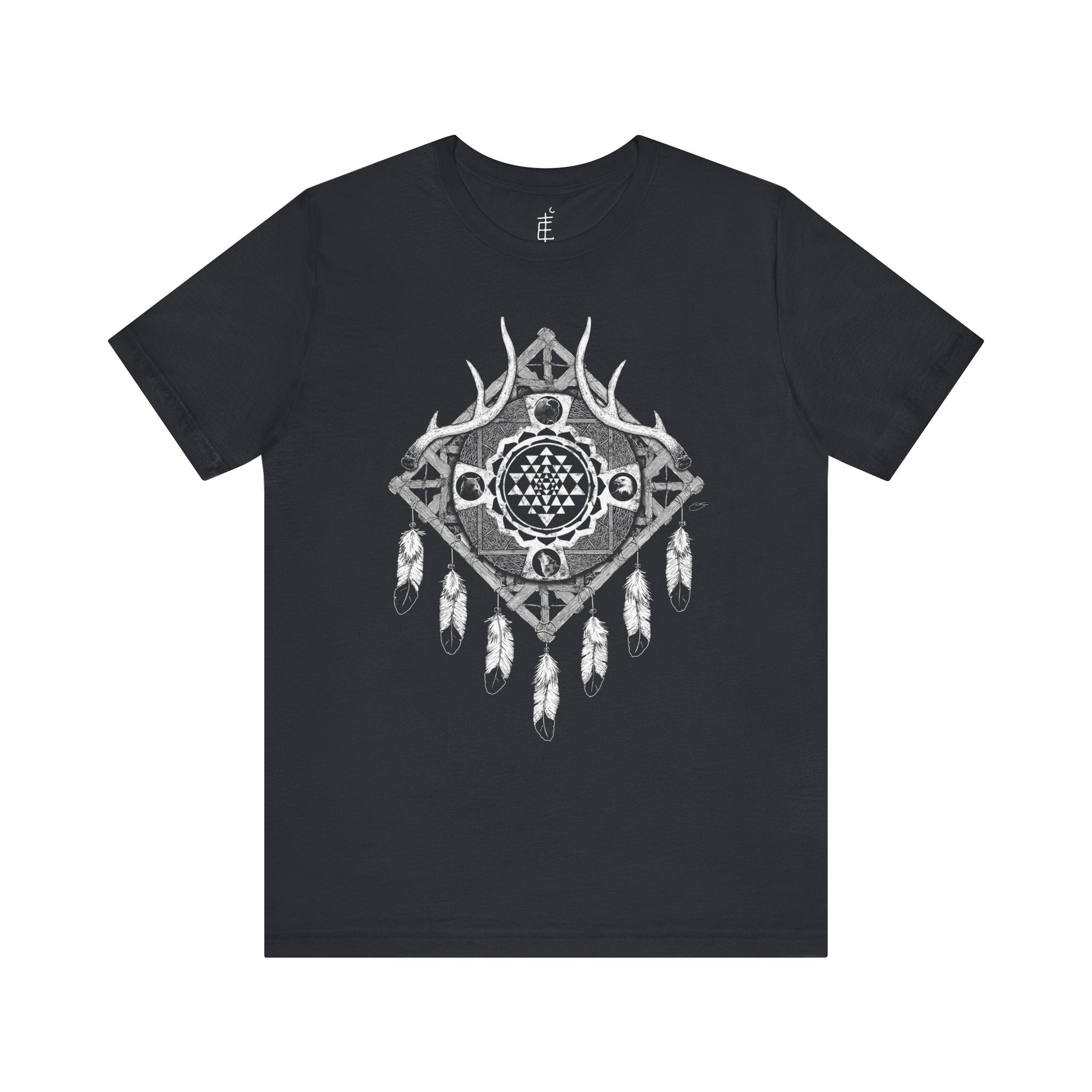 'Sri Yantra Dream Catcher' Unisex Jersey Tee