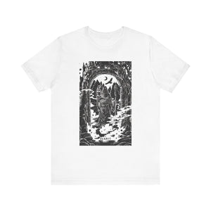 'The Hermit Tarot Card' Illustration Unisex Jersey T-Shirt