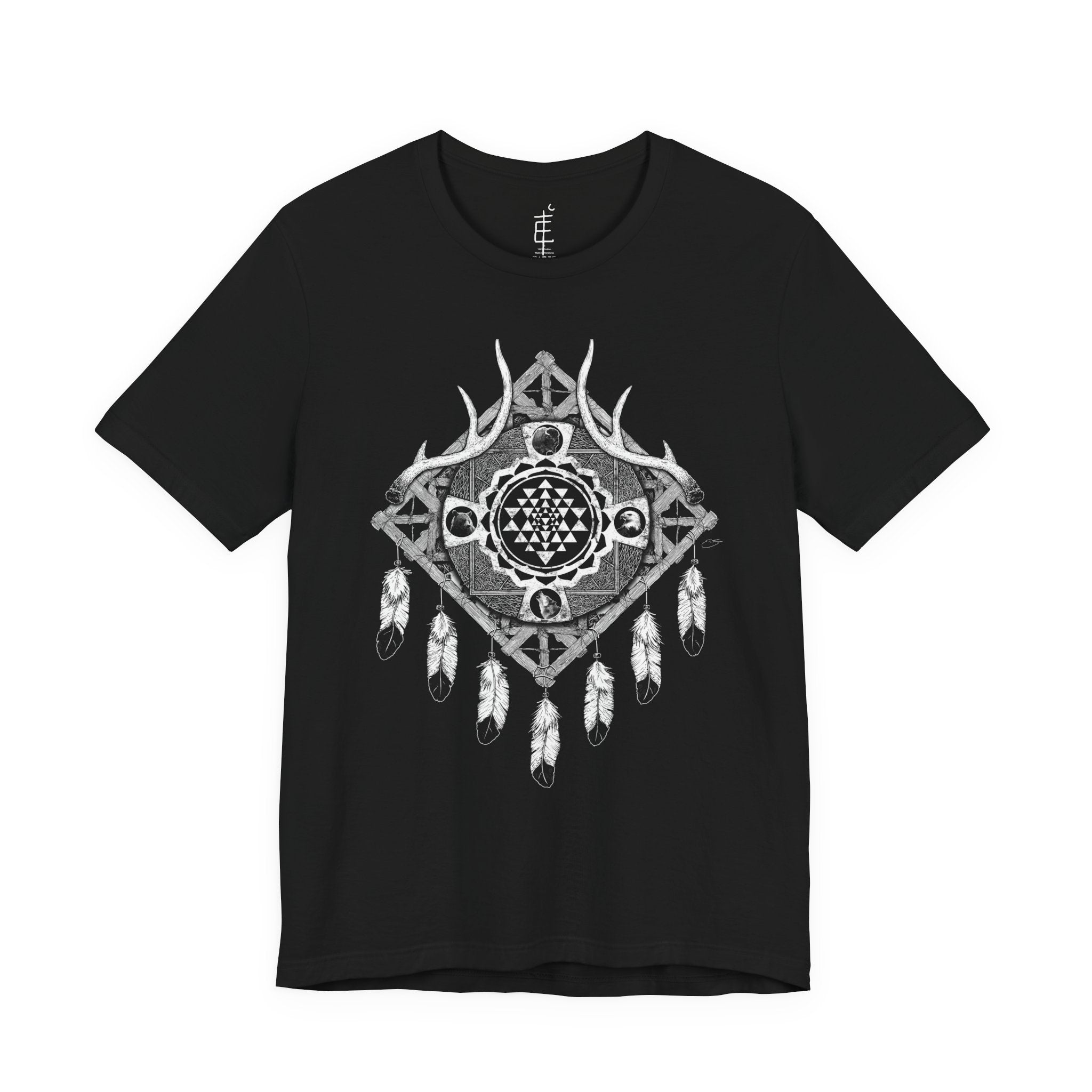 'Sri Yantra Dream Catcher' Unisex Jersey Tee