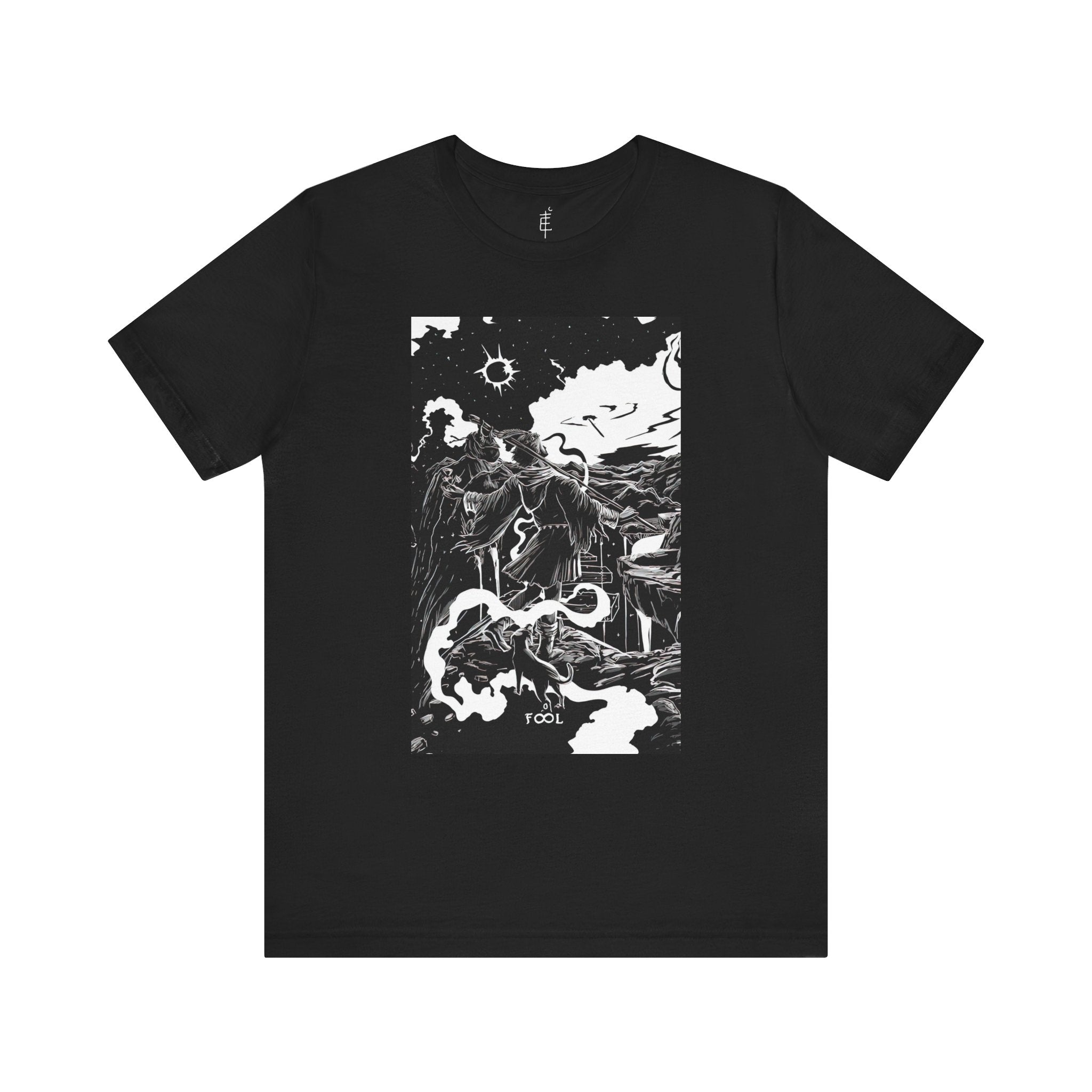 'The Fool Tarot Card' Illustration Unisex Jersey T-Shirt