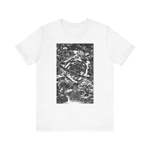 'The Wheel Tarot Card' Illustration Unisex Jersey T-Shirt