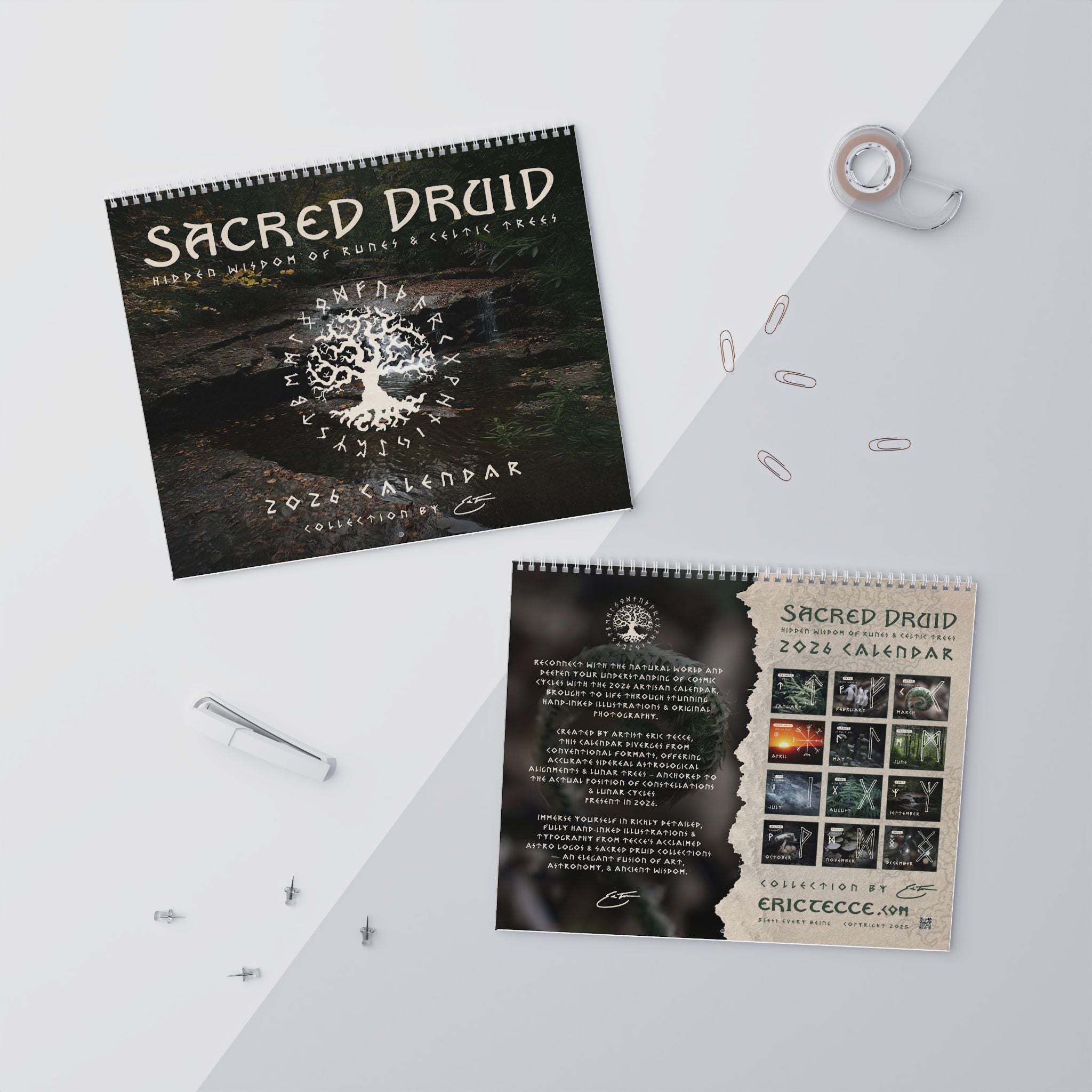 'Sacred Druid' 2026 Artisan Calendar - Rune Edition