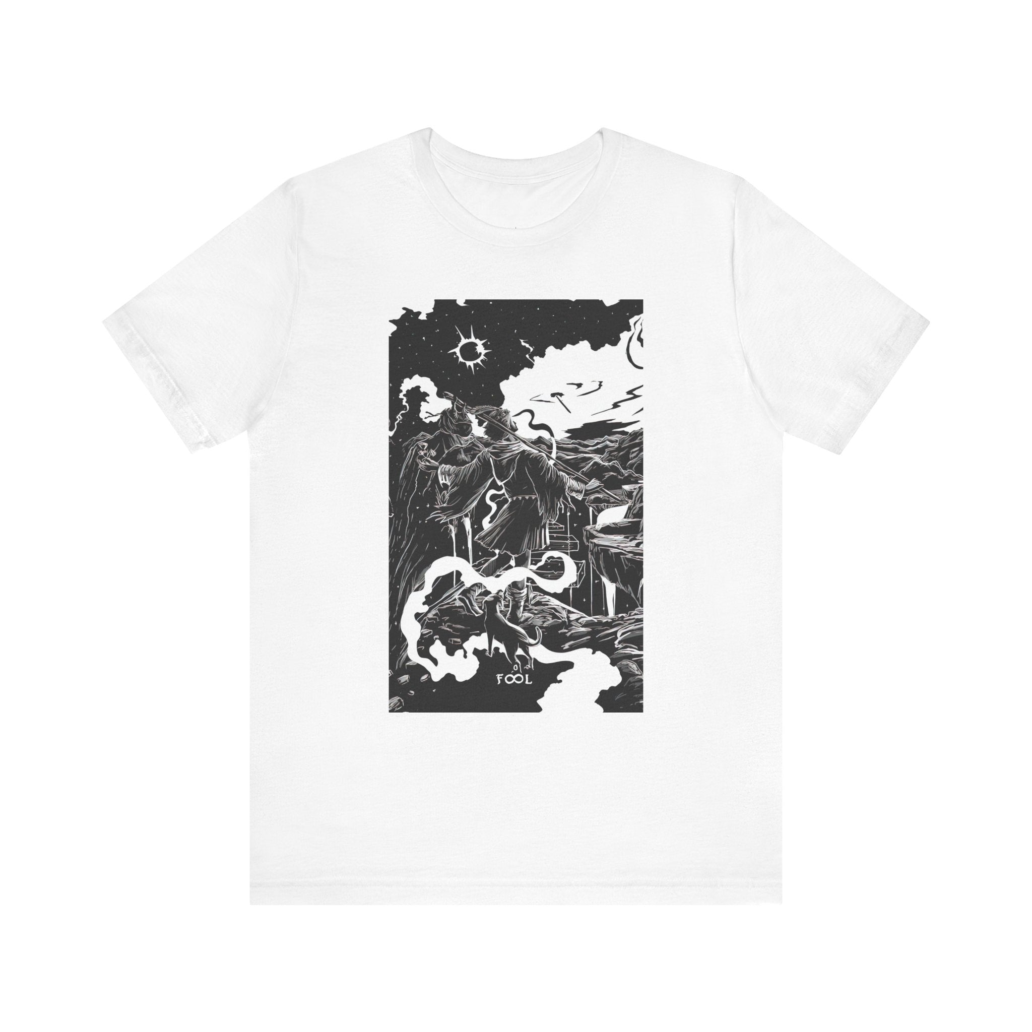 'The Fool Tarot Card' Illustration Unisex Jersey T-Shirt