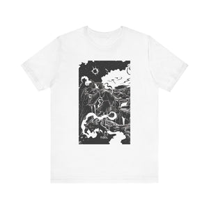 'The Fool Tarot Card' Illustration Unisex Jersey T-Shirt