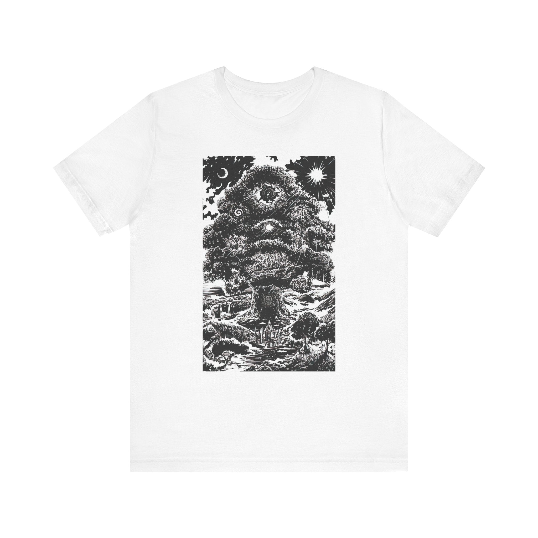 'Tree of Life Tarot Card' Illustration Unisex Jersey T-Shirt