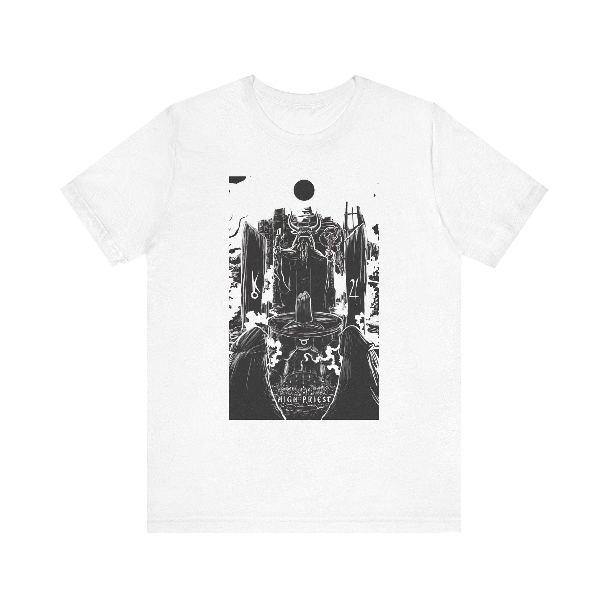 'The High Priest Tarot Card' Illustration Unisex Jersey T-Shirt