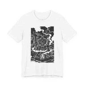 'The Devil Tarot Card' Illustration Unisex Jersey T-Shirt