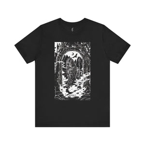 'The Hermit Tarot Card' Illustration Unisex Jersey T-Shirt