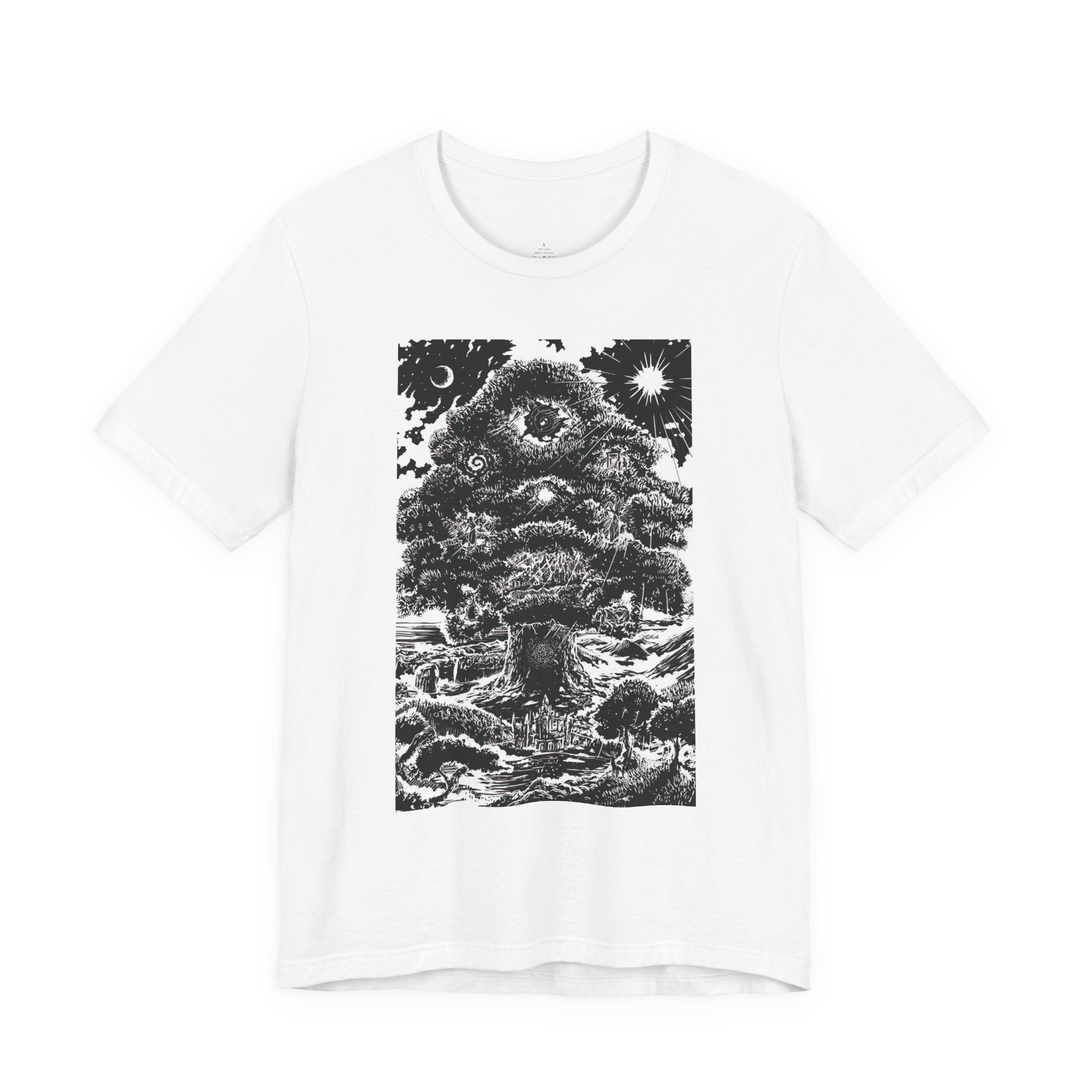 'Tree of Life Tarot Card' Illustration Unisex Jersey T-Shirt