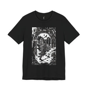 'The Hermit Tarot Card' Illustration Unisex Jersey T-Shirt