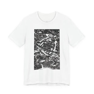 'The Wheel Tarot Card' Illustration Unisex Jersey T-Shirt
