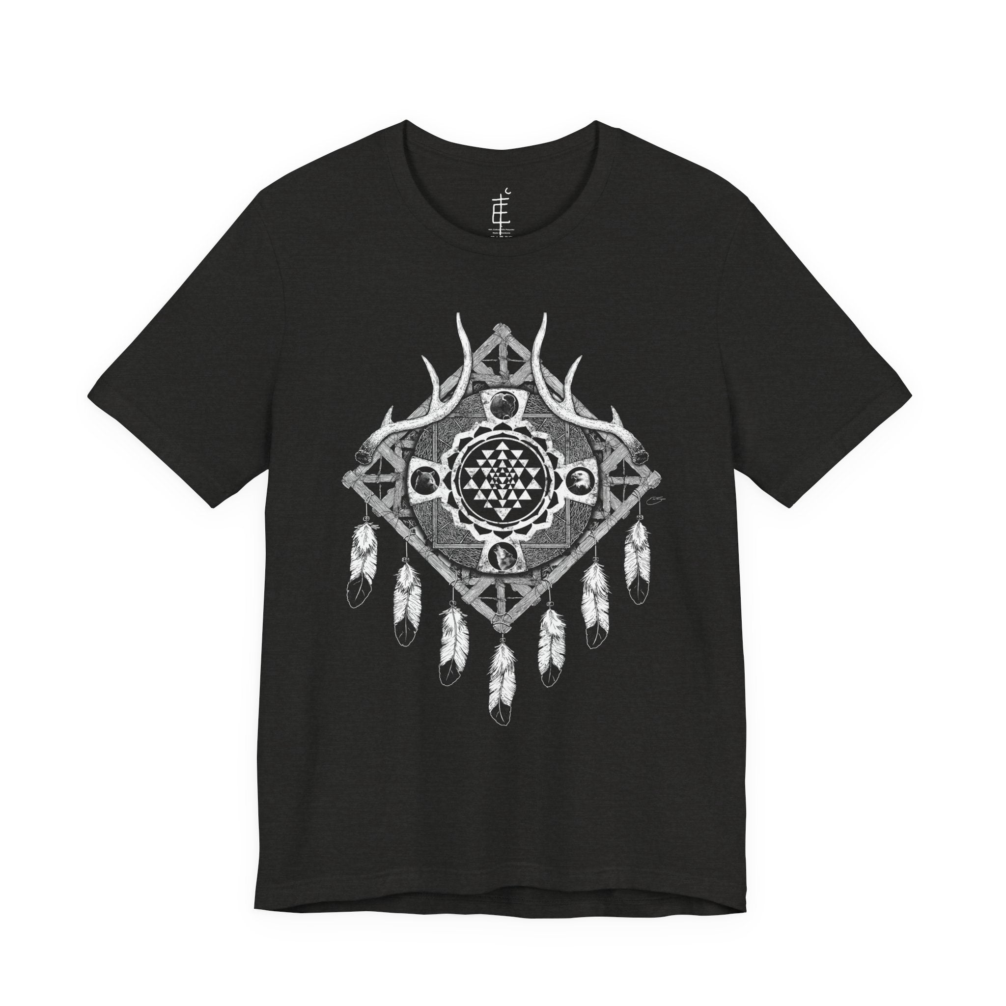 'Sri Yantra Dream Catcher' Unisex Jersey Tee