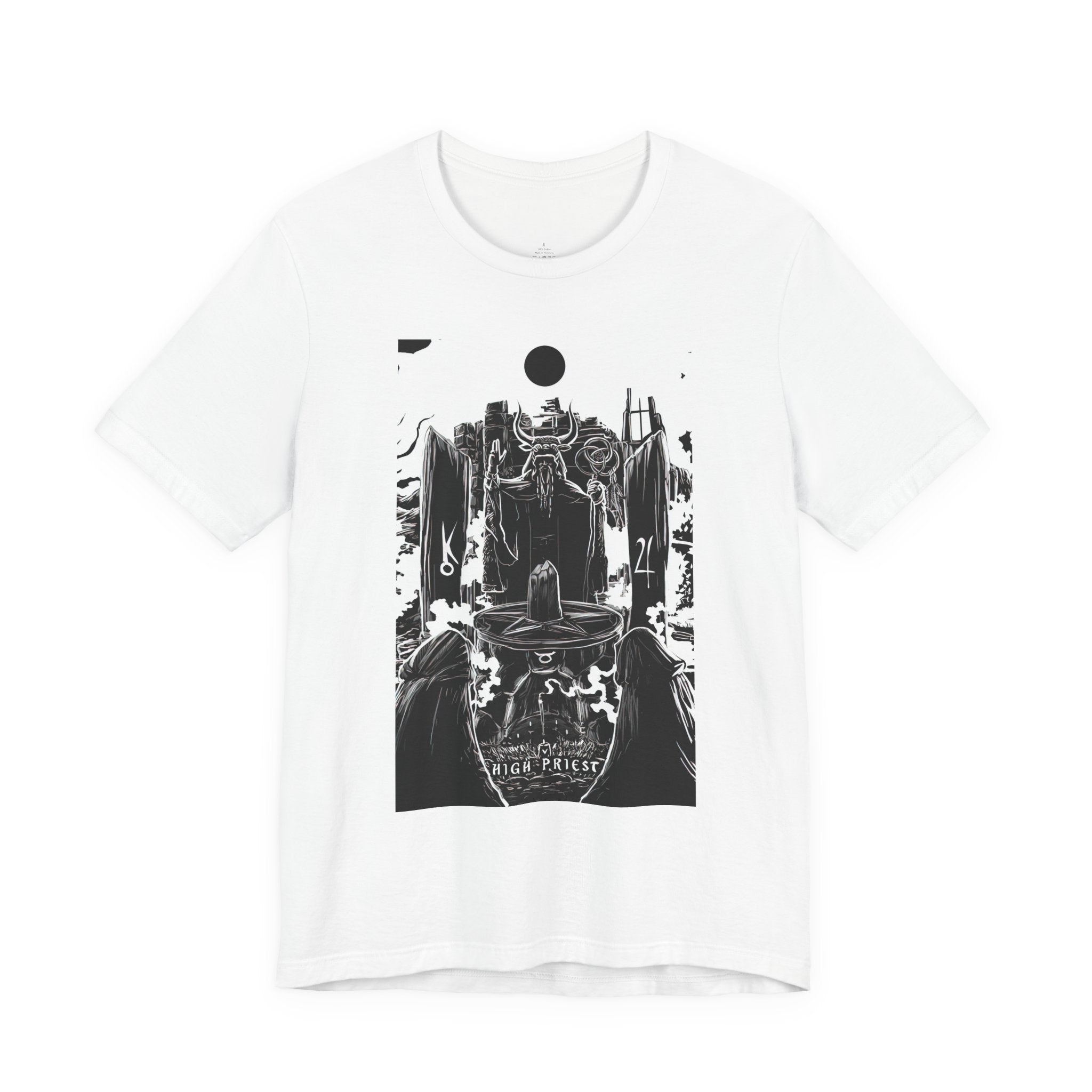 'The High Priest Tarot Card' Illustration Unisex Jersey T-Shirt