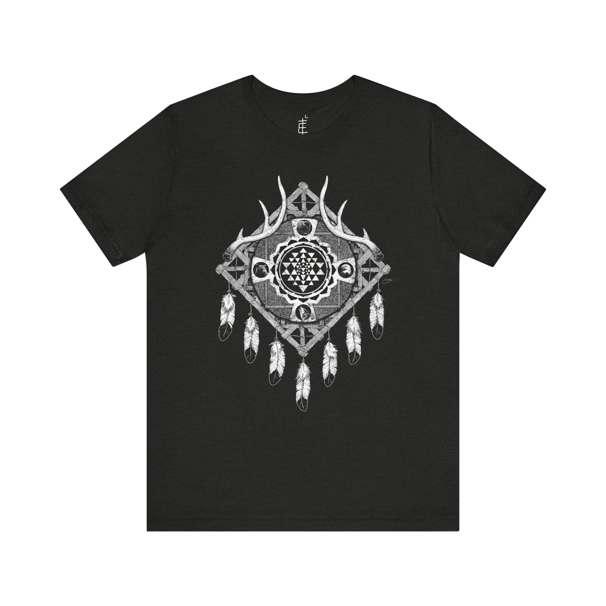 'Sri Yantra Dream Catcher' Unisex Jersey Tee