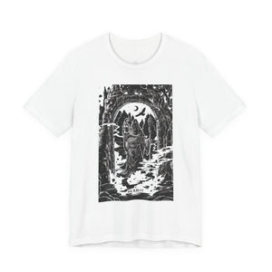 'The Hermit Tarot Card' Illustration Unisex Jersey T-Shirt