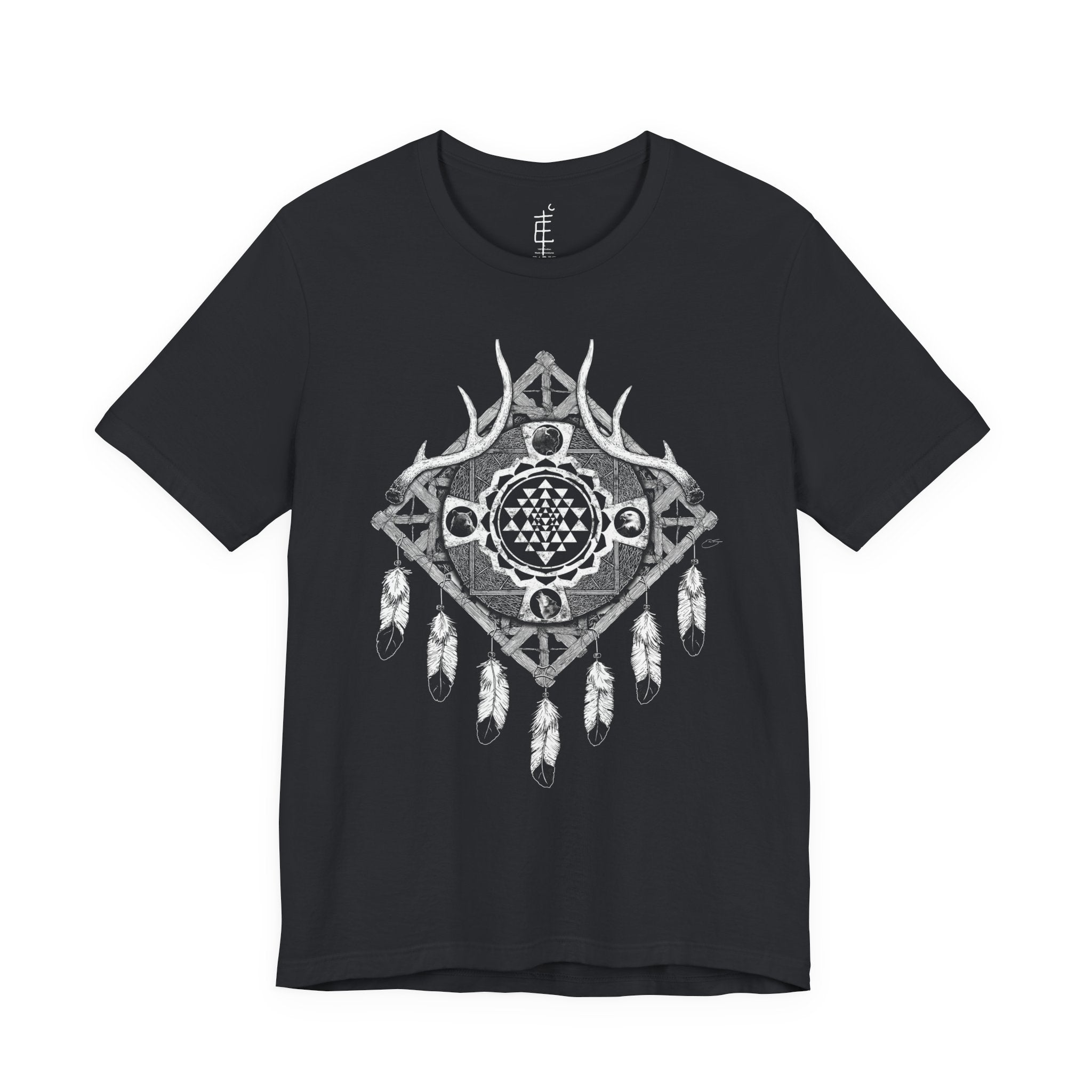 'Sri Yantra Dream Catcher' Unisex Jersey Tee