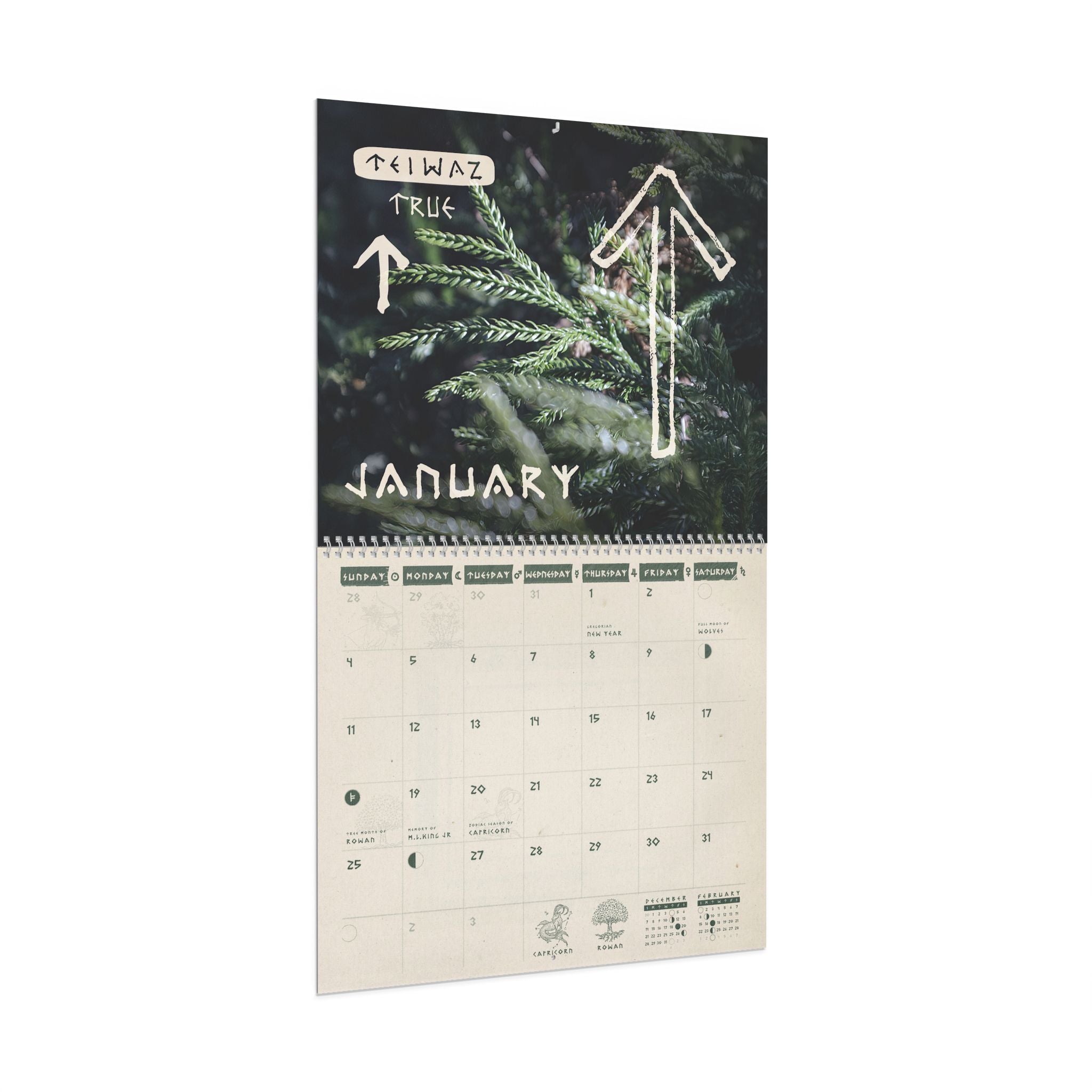 'Sacred Druid' 2026 Artisan Calendar - Rune Edition