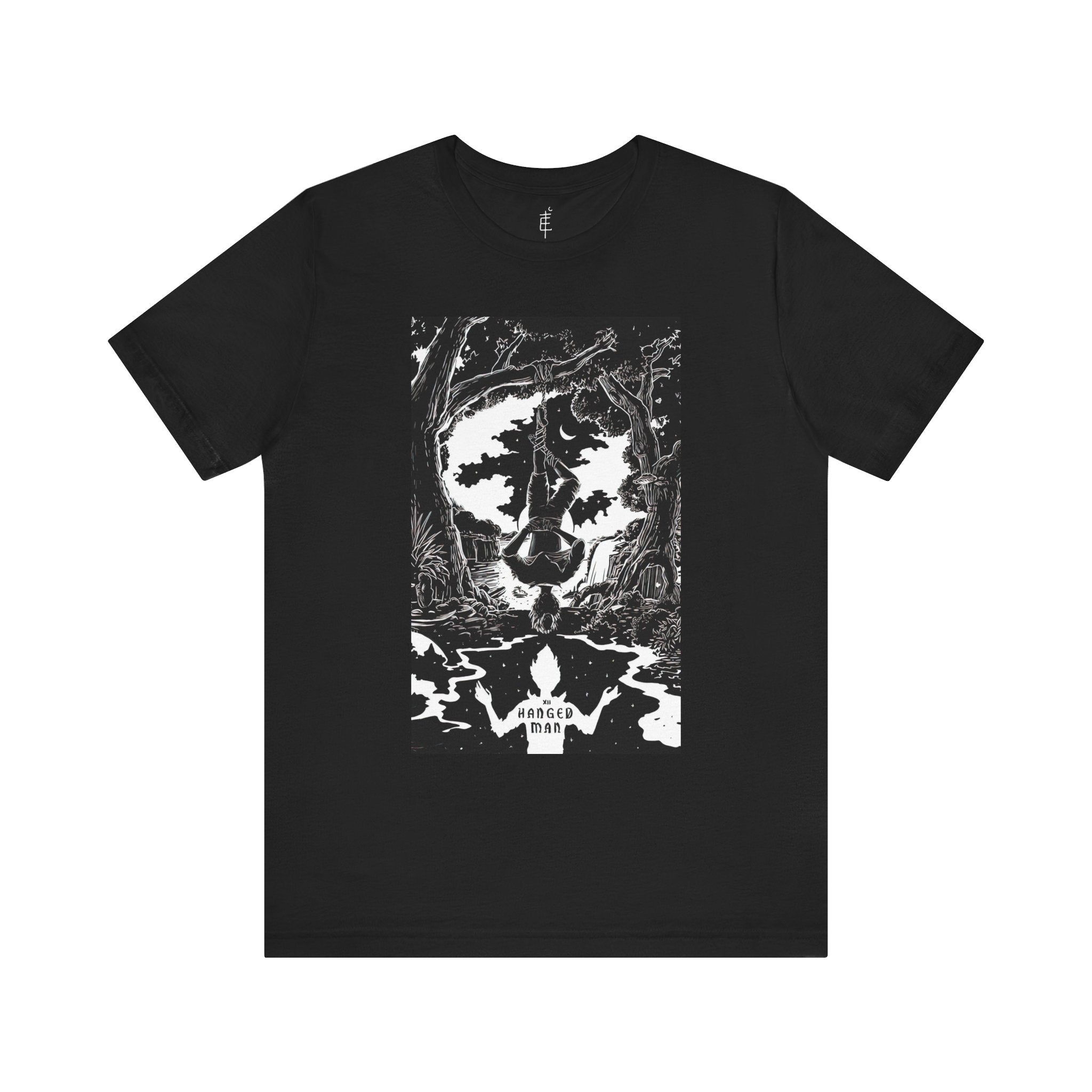 'The Hanged Man Tarot Card' Illustration Unisex Jersey T-Shirt