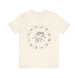 'Aries Wheel' Unisex Jersey Tee