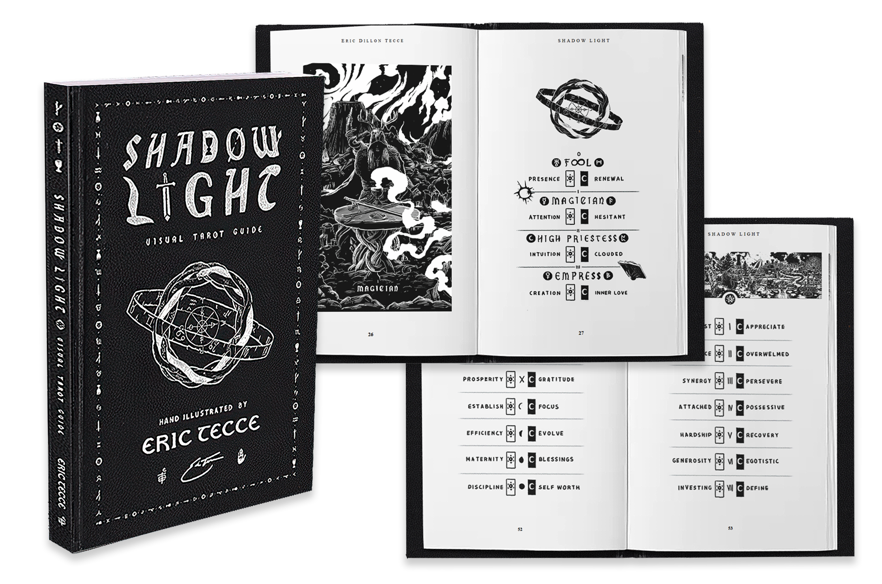 'Shadow Light' Visual Tarot Guide by Illustrator Eric Tecce