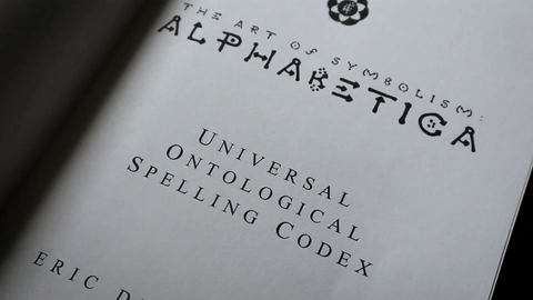 'Alphabetica' Spelling Codex by Artisy Eric Tecce