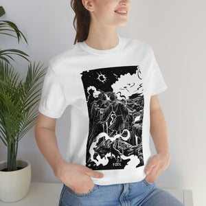 'The Fool Tarot Card' Illustration Unisex Jersey T-Shirt