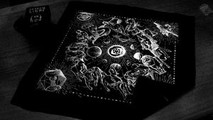Astrology & Divination Altar Cloth by Illustrator Eric Tecce